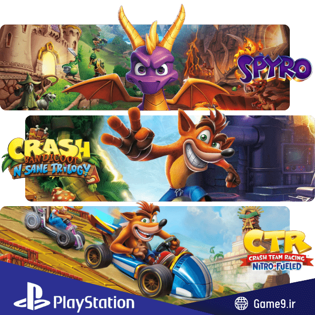  اکانت قانونی بازی Crash+Spyro+Triple Play Bundle 